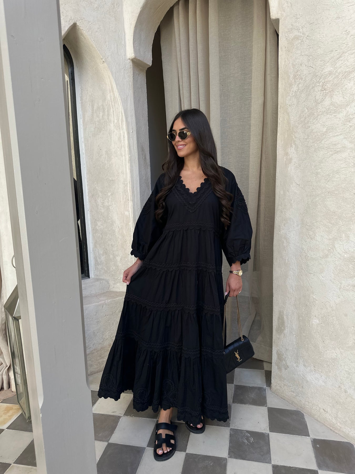 Robe longue blanche élégante