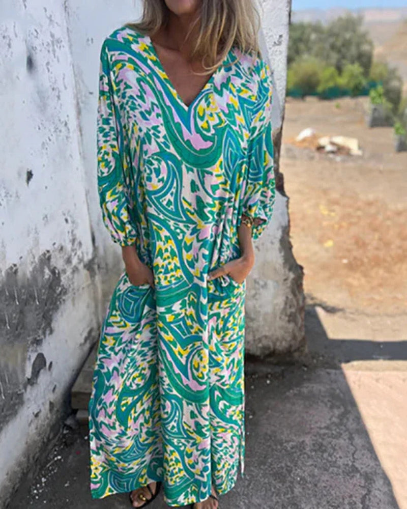 Robe Longue Bohème Colorée