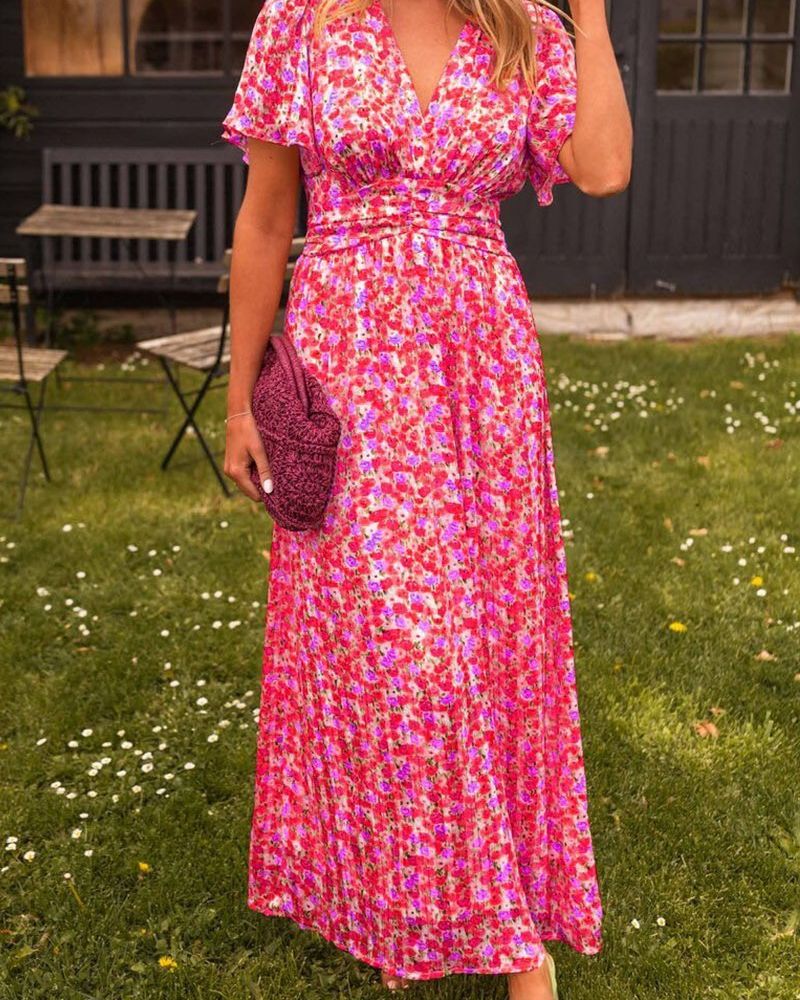 Robe Longue Fleurie