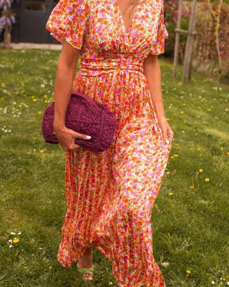 Robe Longue Fleurie