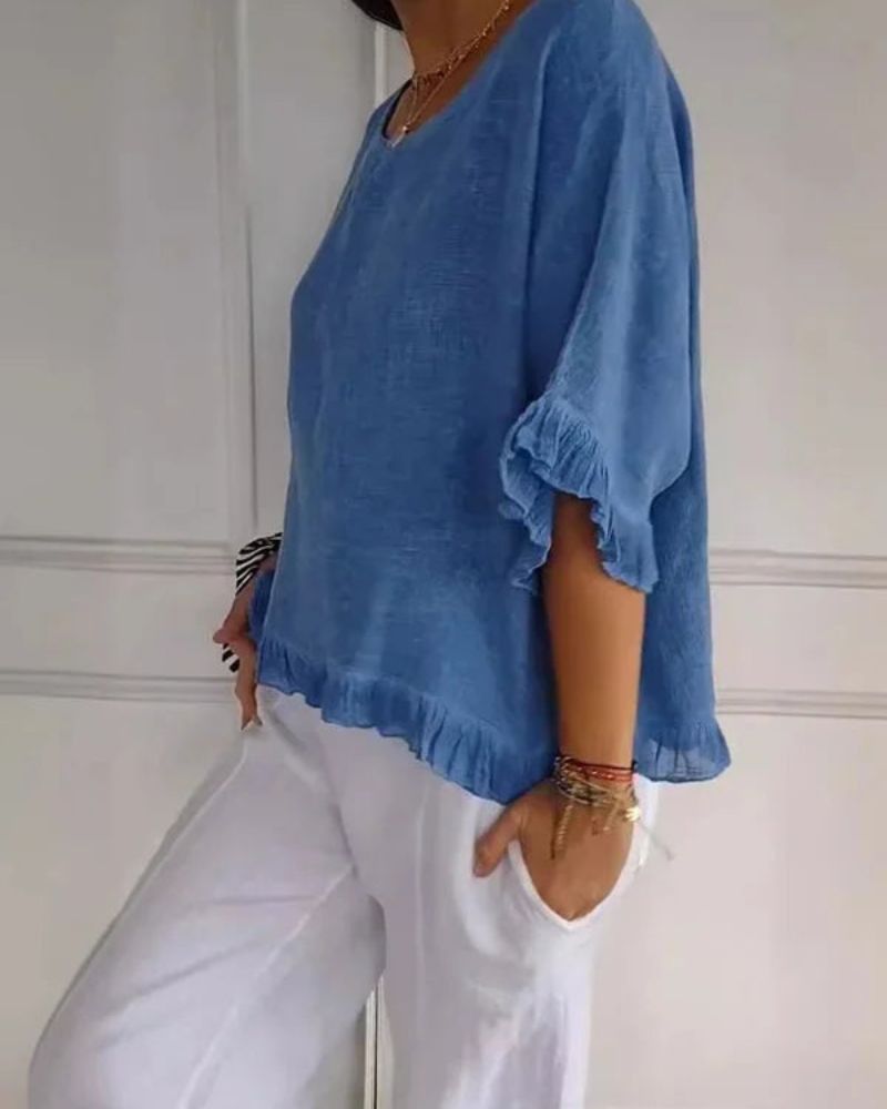 NABILA - CHEMISE EN LIN ÉLÉGANTE