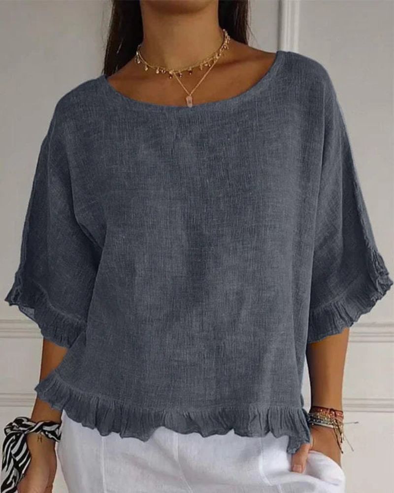 NABILA - CHEMISE EN LIN ÉLÉGANTE