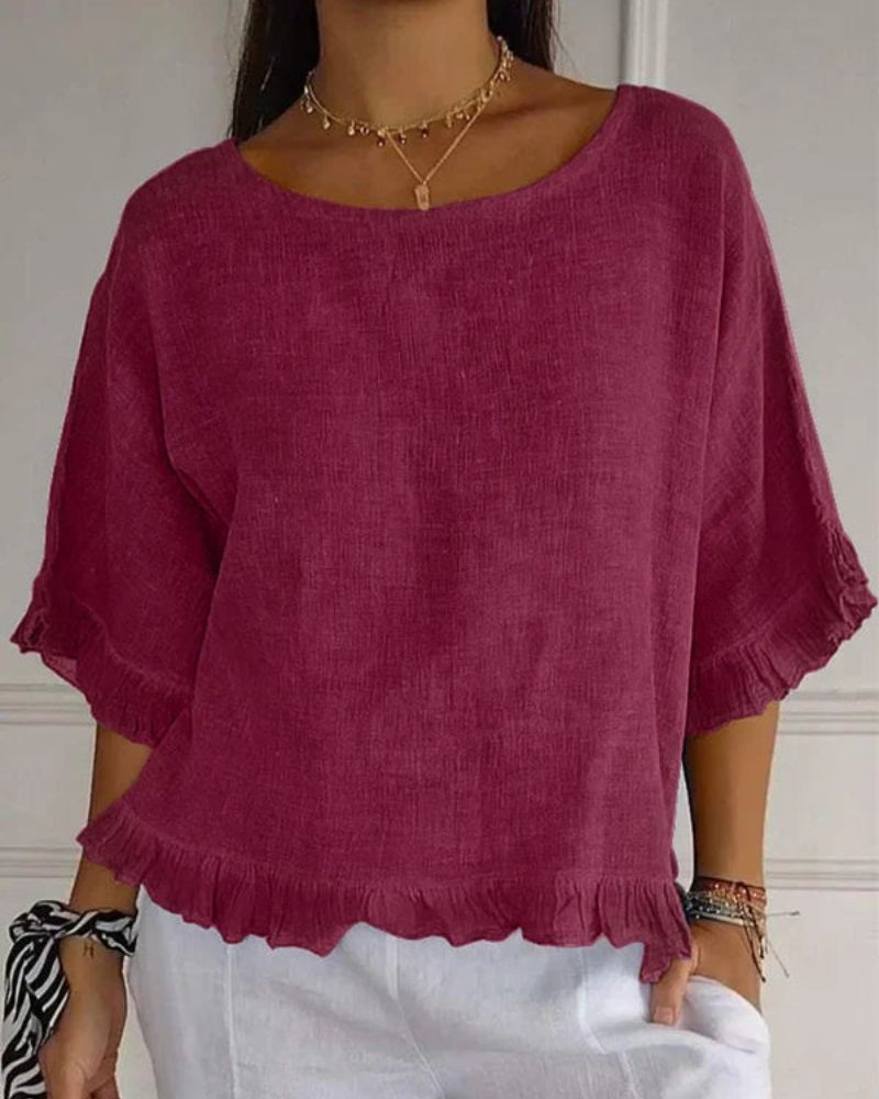 NABILA - CHEMISE EN LIN ÉLÉGANTE