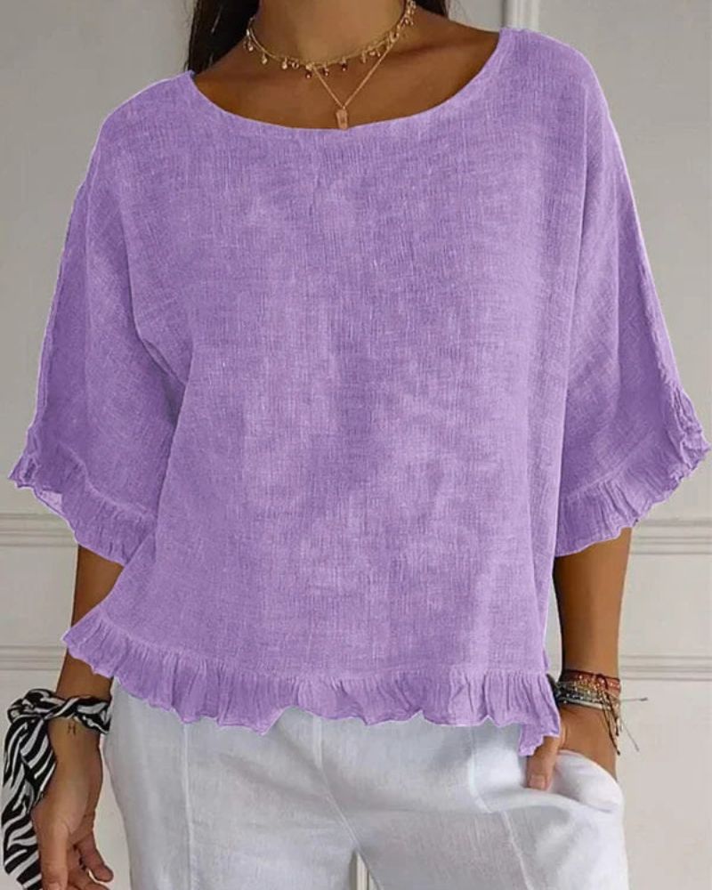 NABILA - CHEMISE EN LIN ÉLÉGANTE