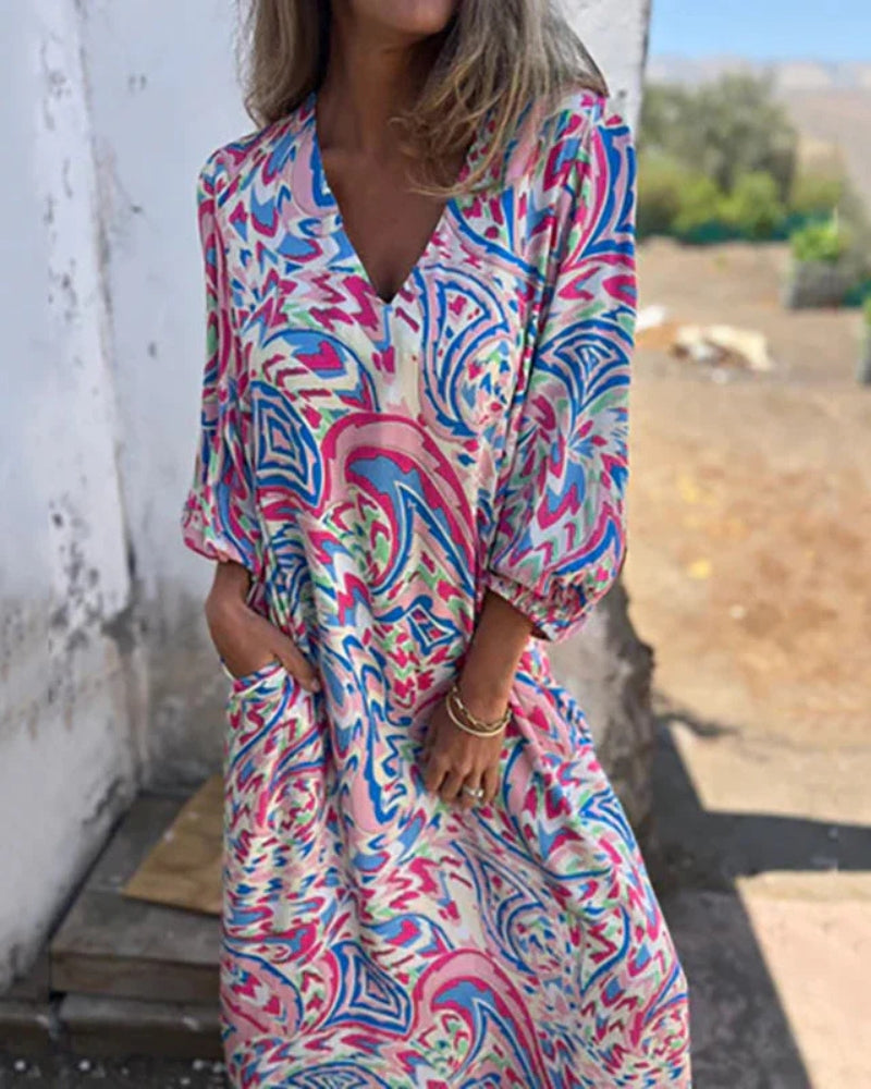 Robe Longue Bohème Colorée