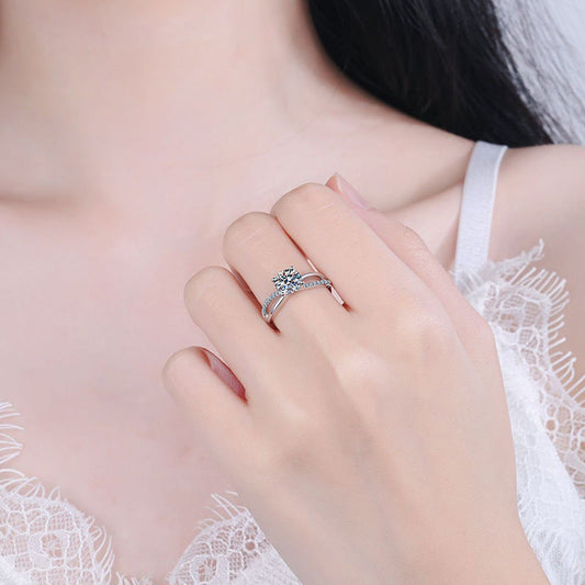 Bague Argent S925 Moissanite