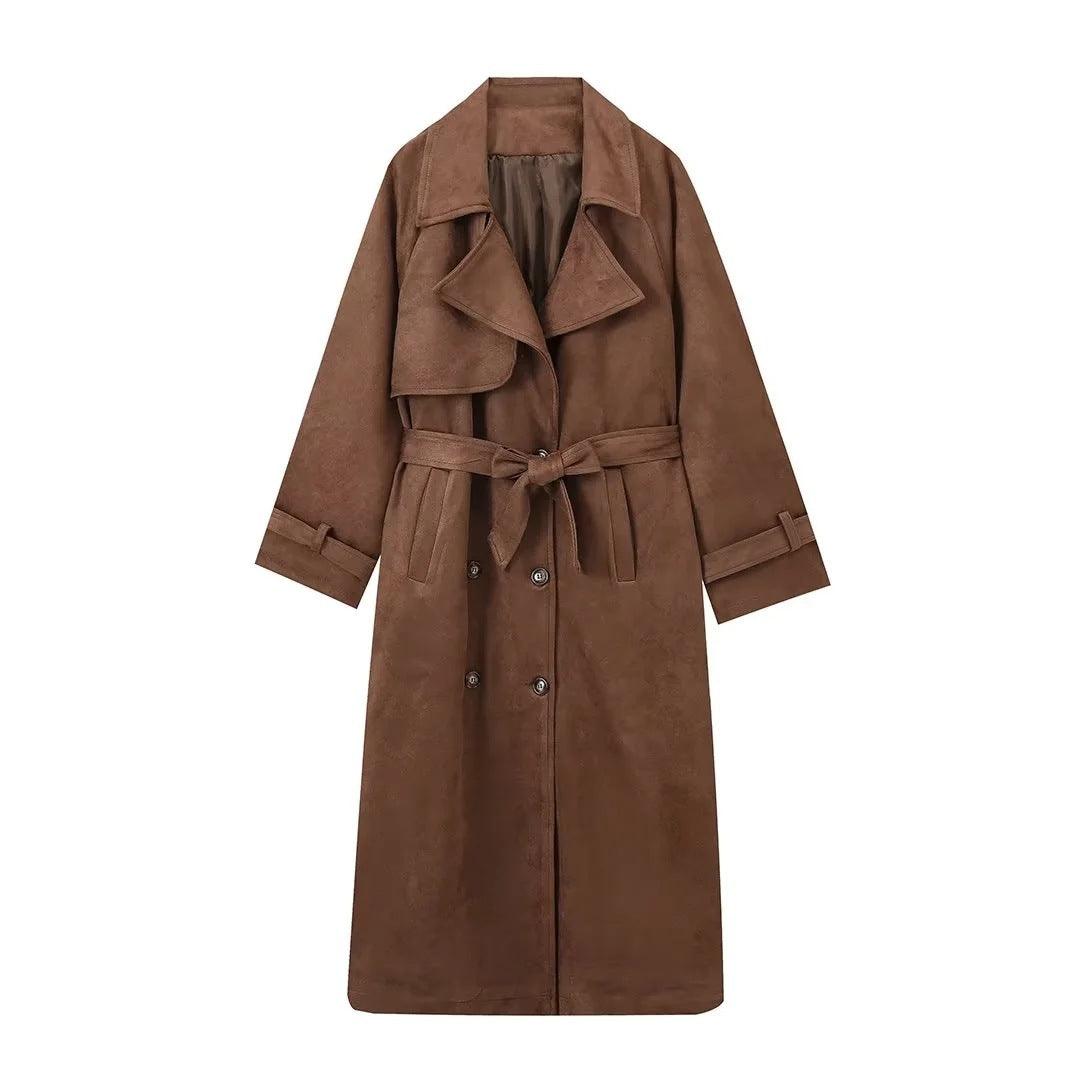 Trench en Daim a la Tendance