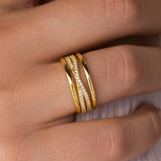 Bague Géométrique Chic
