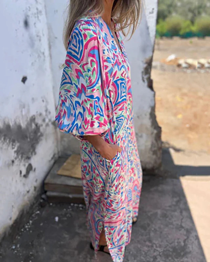 Robe Longue Bohème Colorée