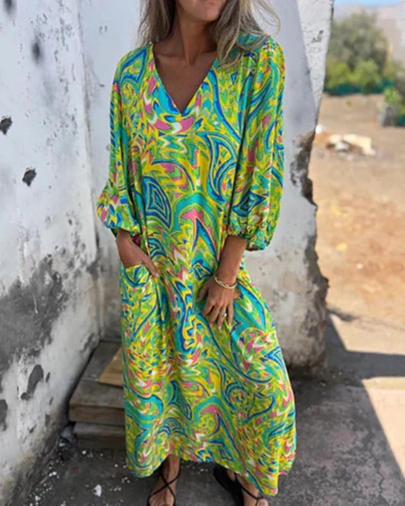 Robe Longue Bohème Colorée