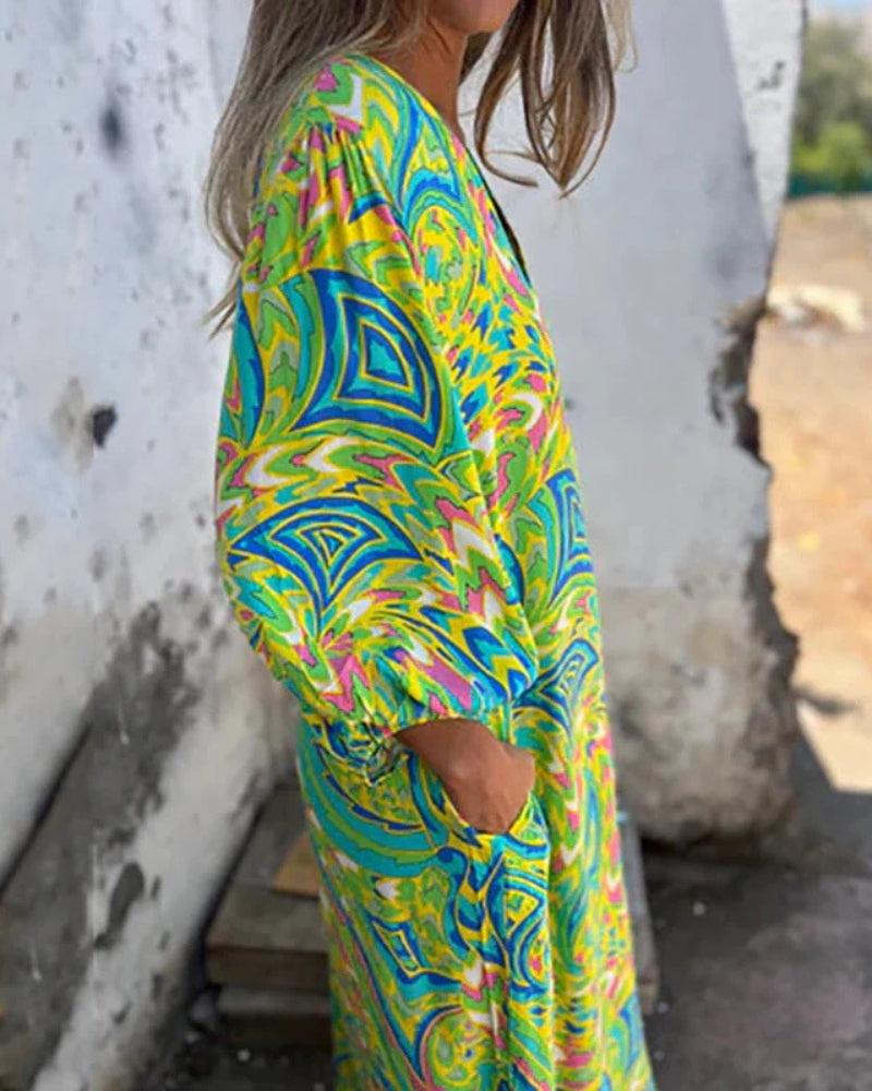 Robe Longue Bohème Colorée