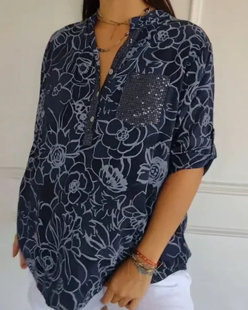 Blouse Florale Élégante