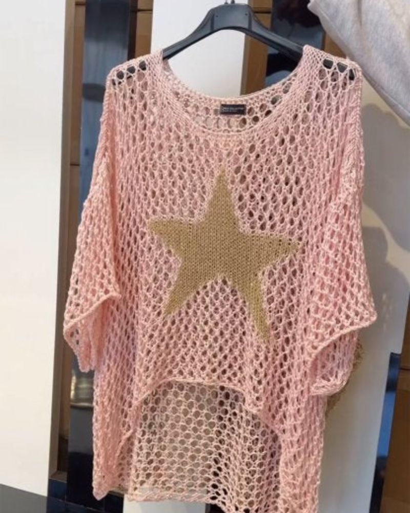 Haut Chic Crochet Étoile