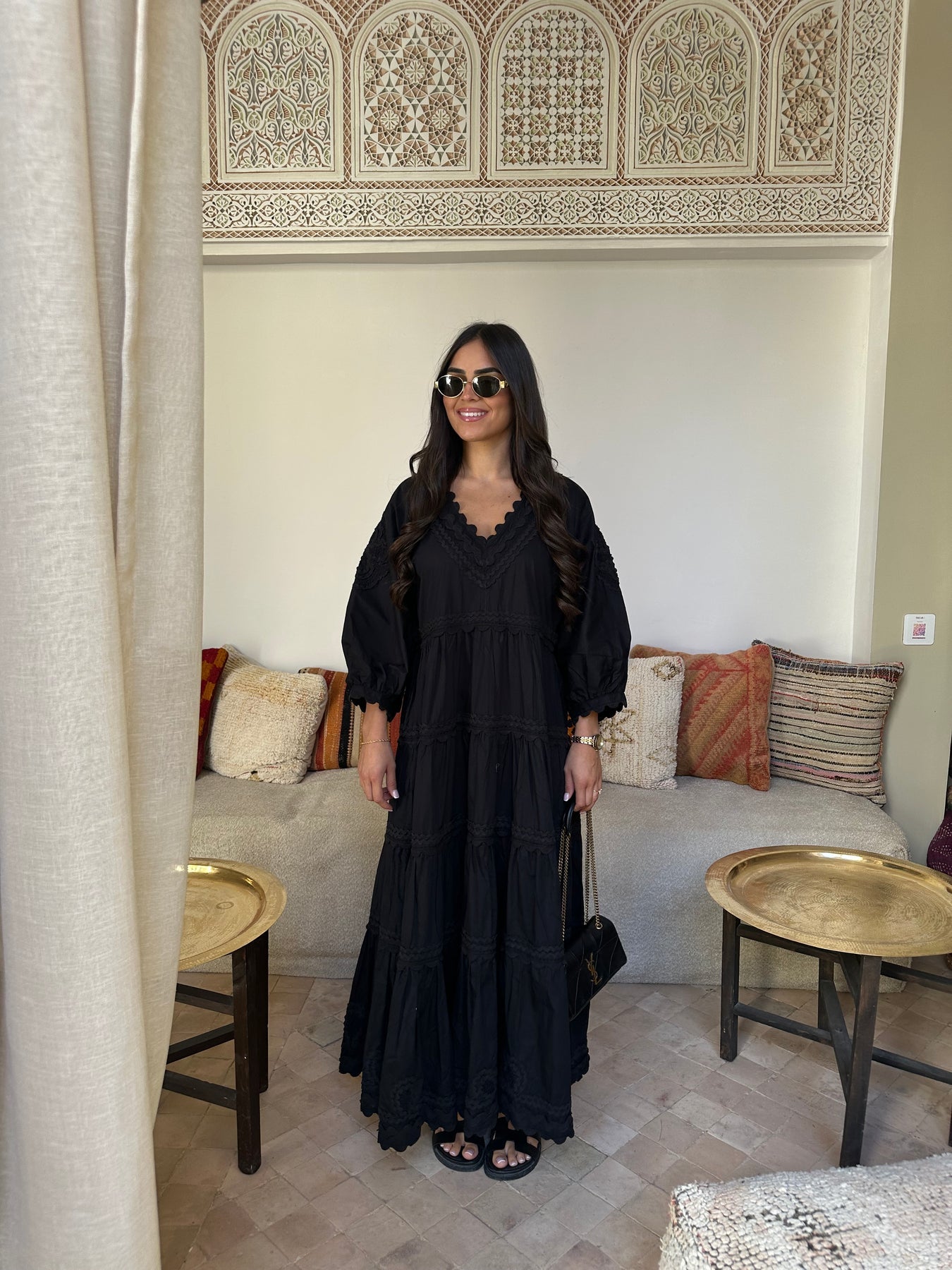 Robe longue blanche élégante