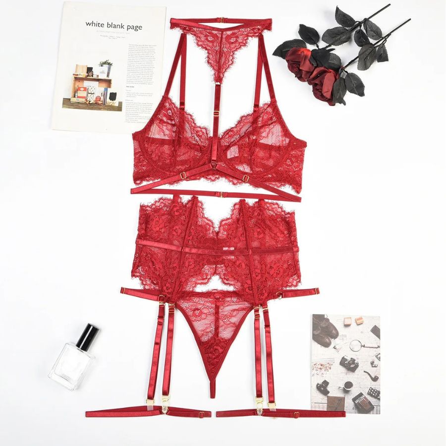 Lingerie Dentelle Rouge