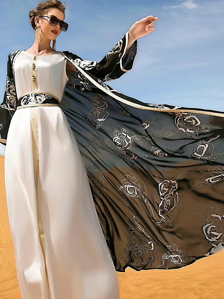 Caftan Élégant Fleur