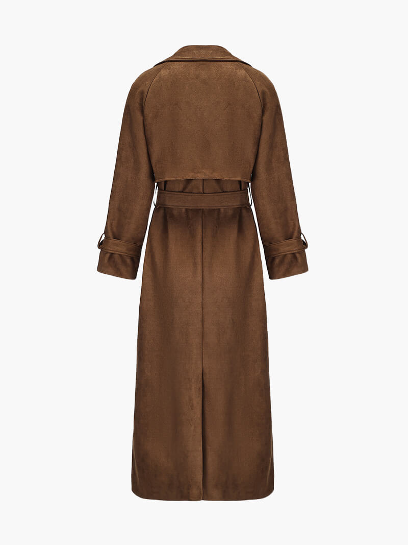 Trench en Daim a la Tendance