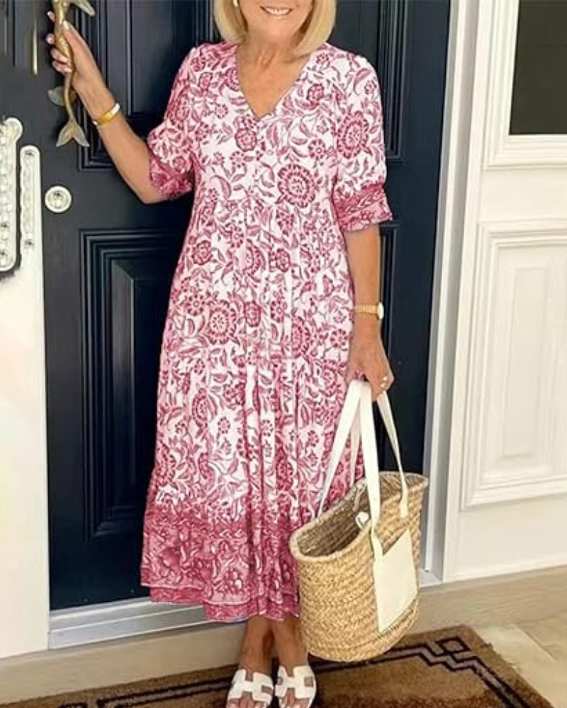 Robe Bohème Col V