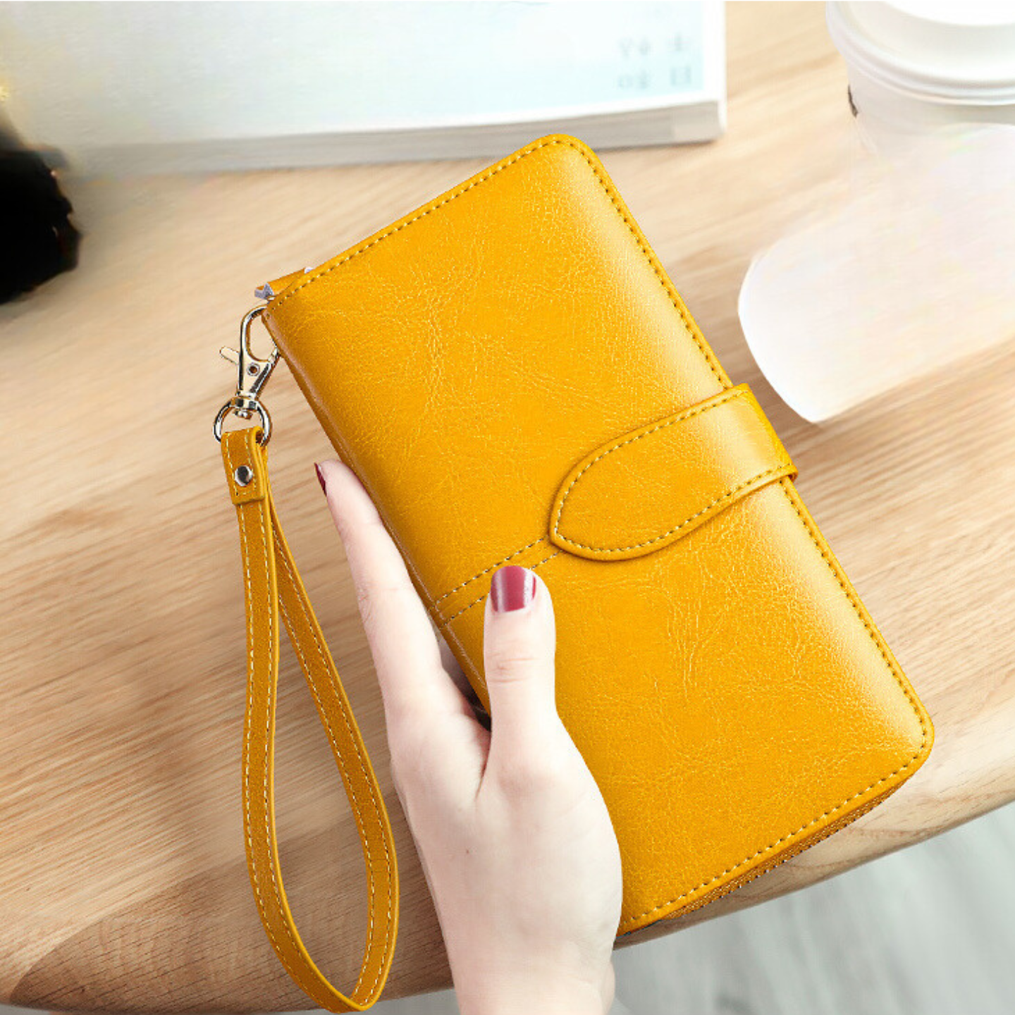 Portefeuille Luxe en Cuir
