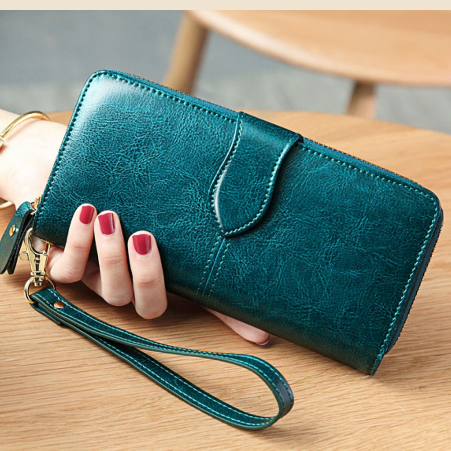 Portefeuille Luxe en Cuir