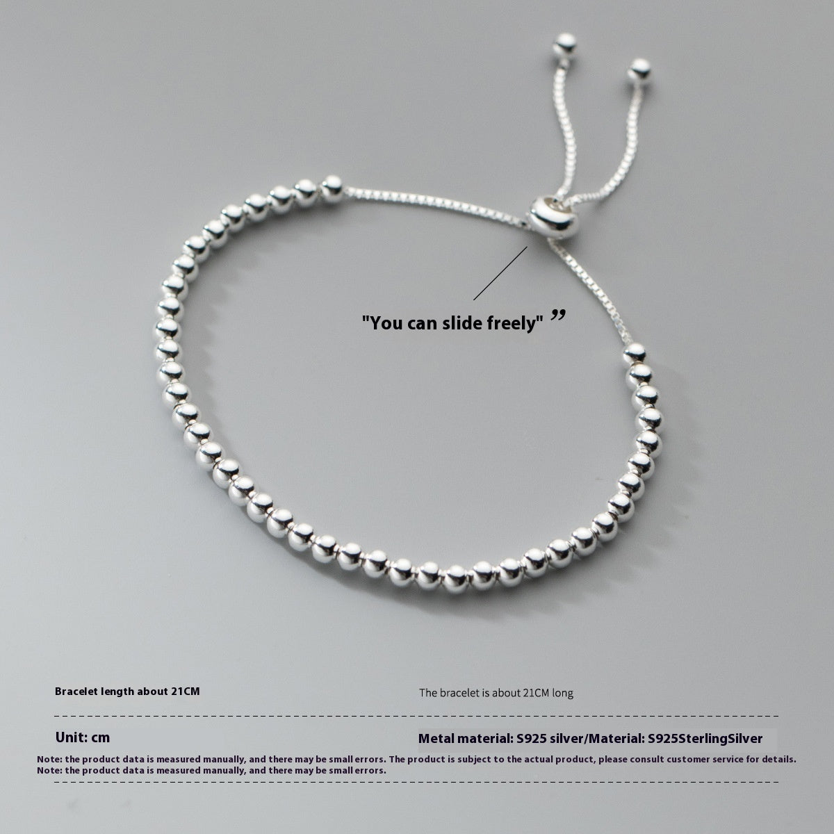 Bracelet Argent Ajustable