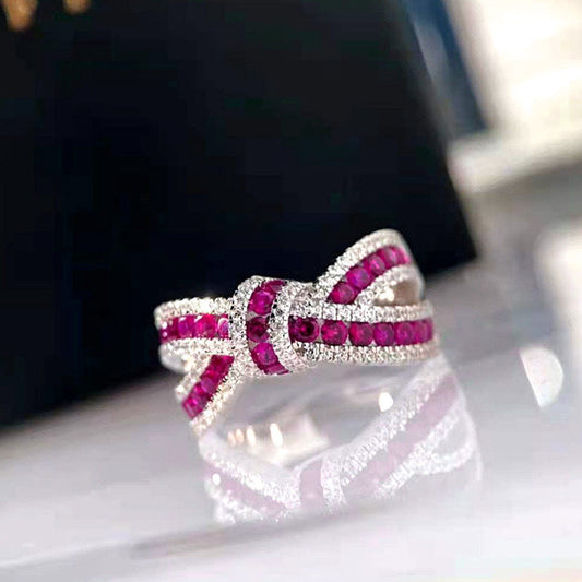 Bague Nœud Croisée Élégante
