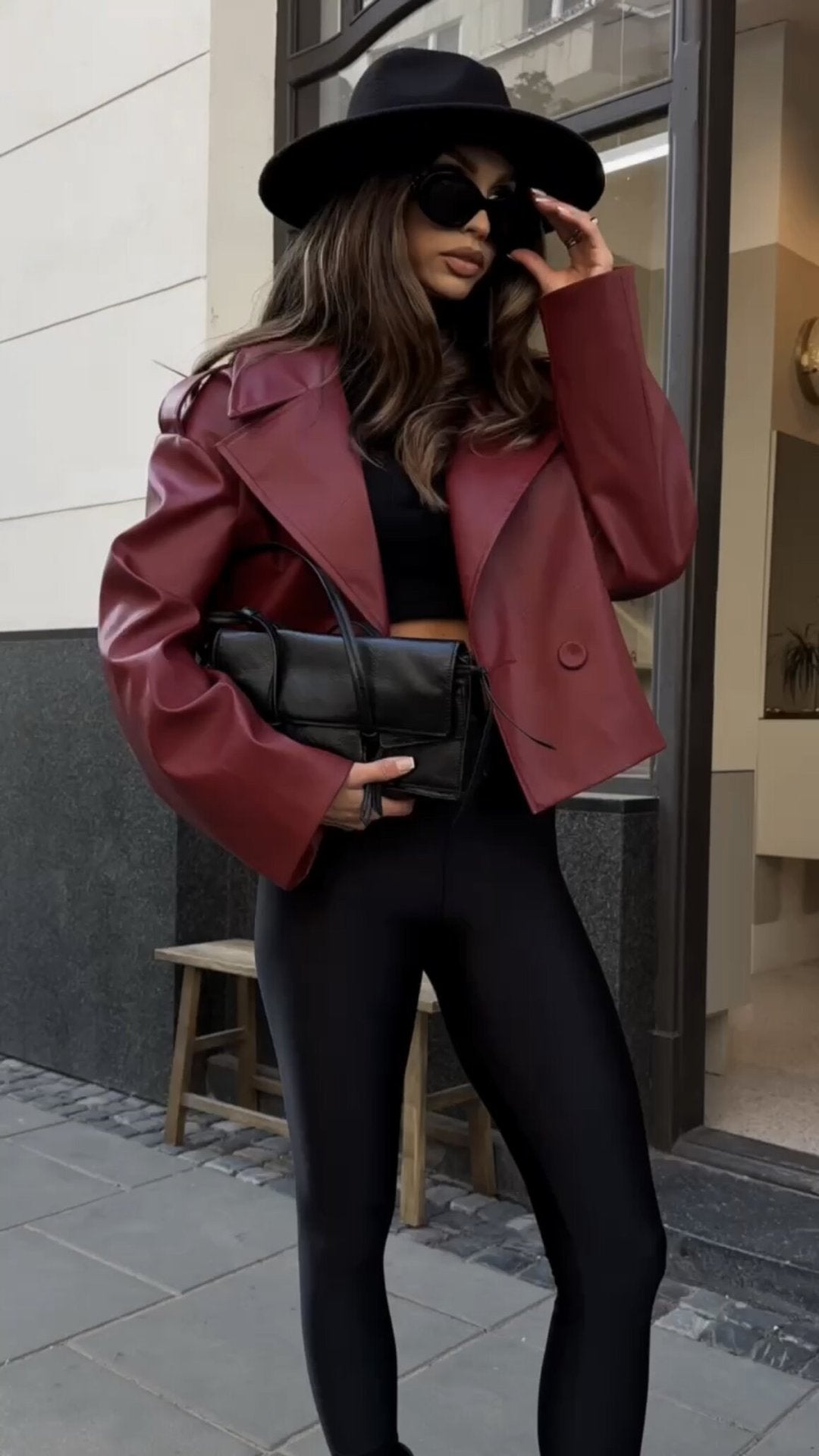 Veste en Cuir Vintage