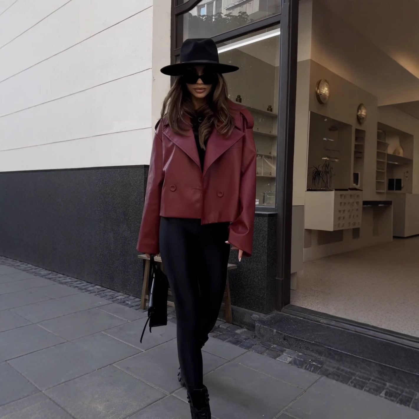 Veste en Cuir Vintage