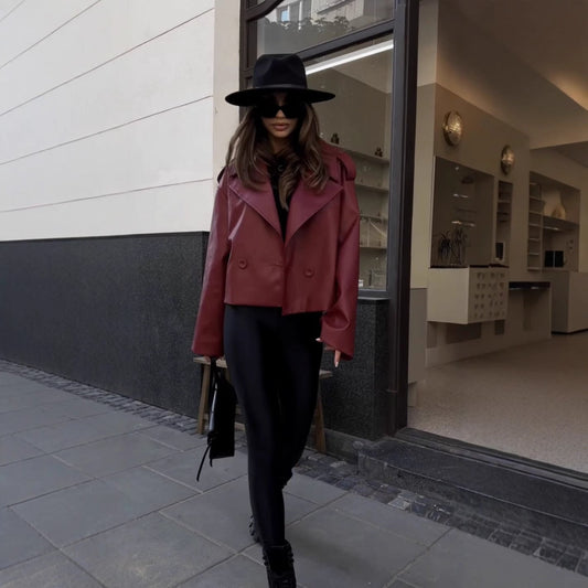Veste en Cuir Vintage