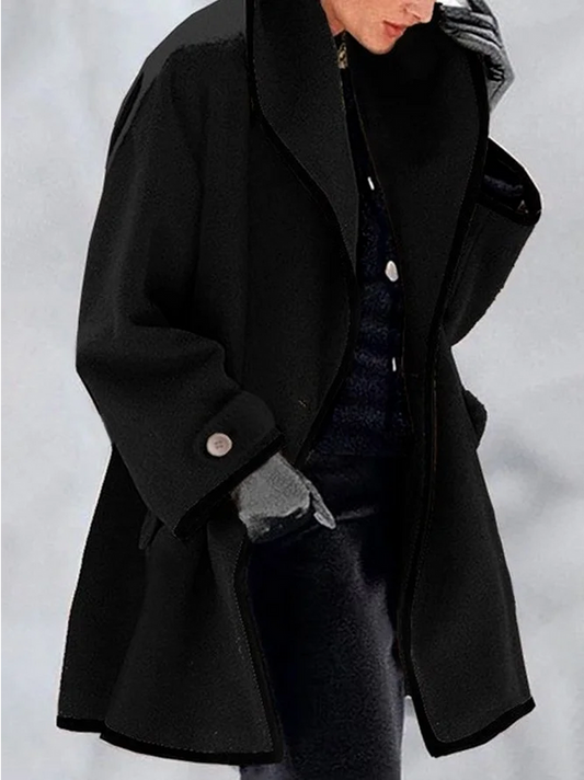 Manteau Élégant 3/4 En Laine