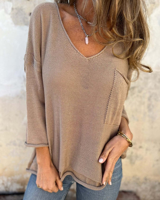 SEMBE - TOP EN MAILLE BOHO