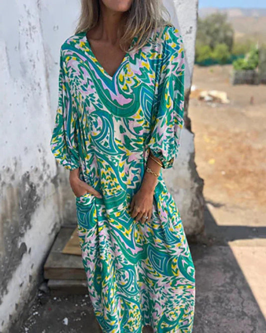 Robe Longue Bohème Colorée