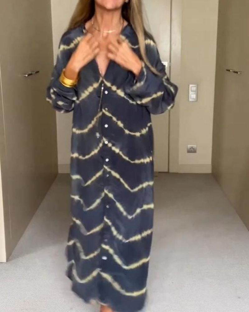 Robe Longue Bohème Rayée