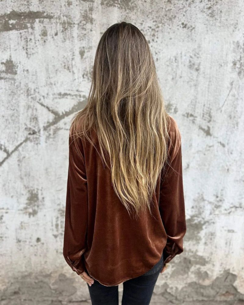 CATHERINE - BLOUSE ÉLÉGANTE EN VELOURS
