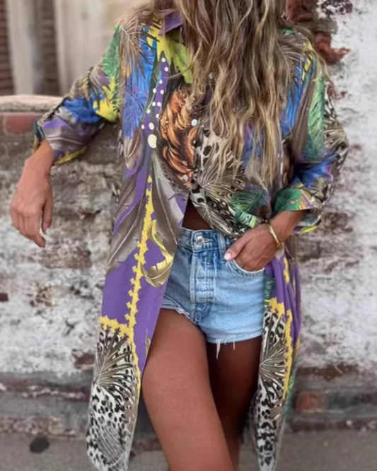 Robe Imprimée Tropicale