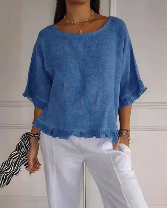 NABILA - CHEMISE EN LIN ÉLÉGANTE