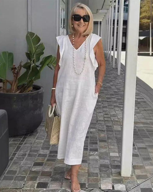 Robe Longue Lin Chic