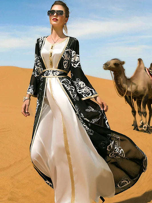 Caftan Élégant Fleur