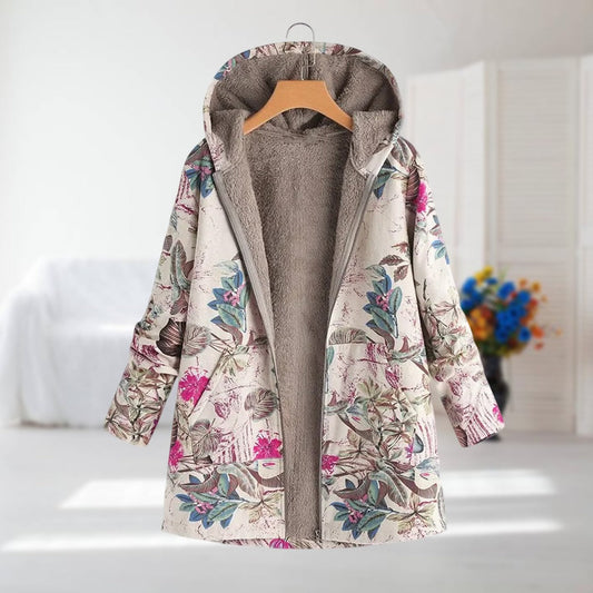 Manteau Floral Polaire