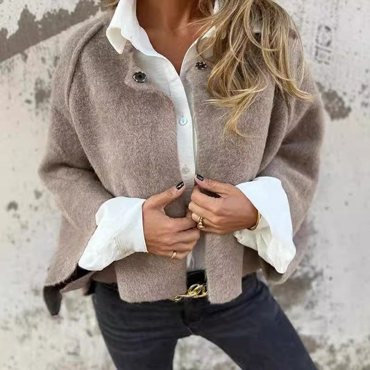 Manteau Court Cachemire Élégant